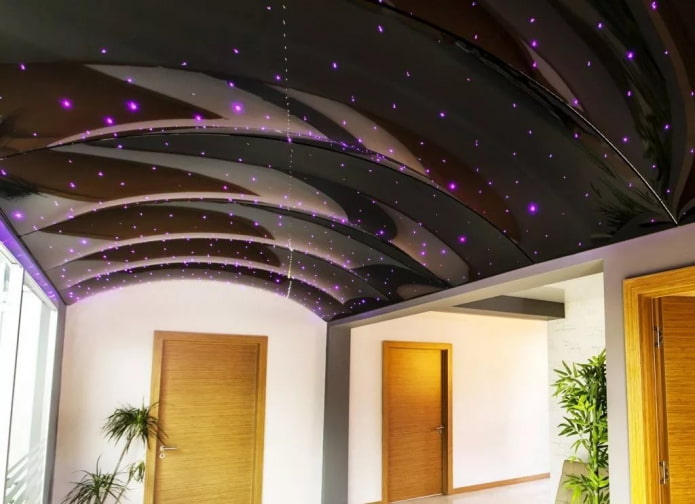 arched ceiling in the interior