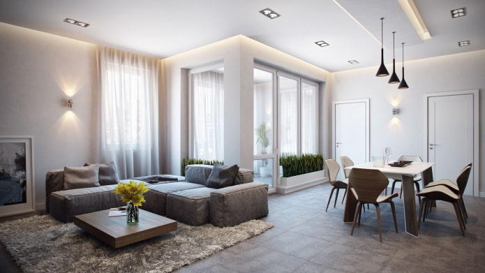 ceiling design in a modern style