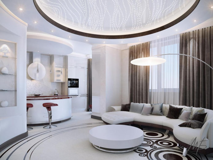 ceiling with rounded corners