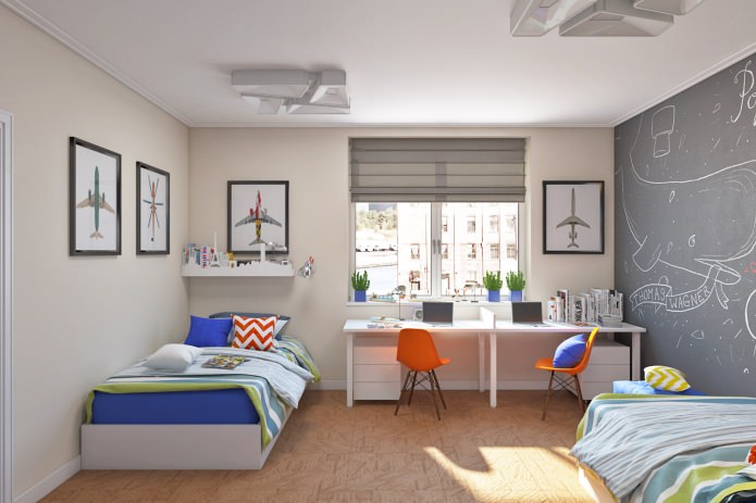 children's room for two boys