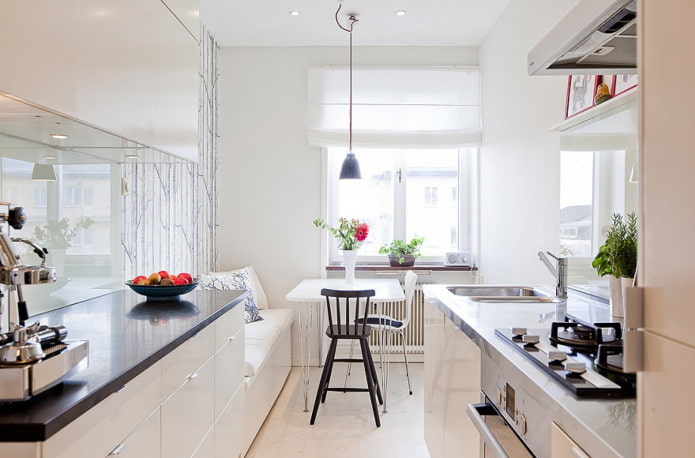 kitchen sofa in the interior