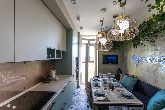 Linear kitchen