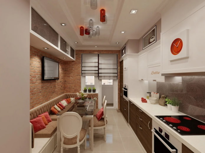 rectangular kitchen