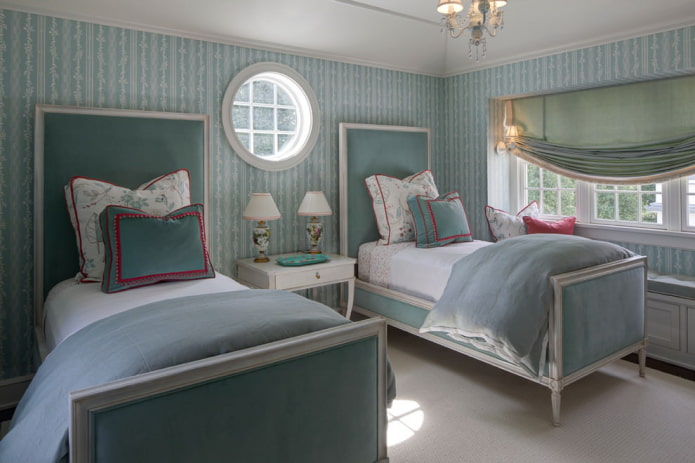 striped wallpaper with a floral pattern