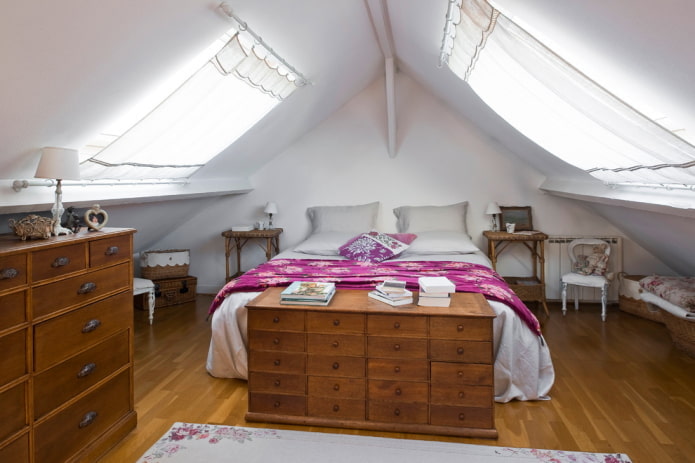 curtains on dormer windows