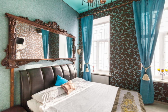 curtains decorated with grabs