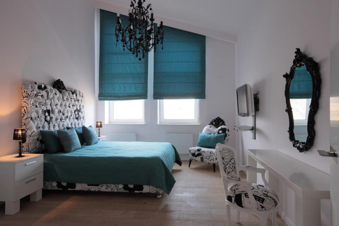 curtains on a beveled window