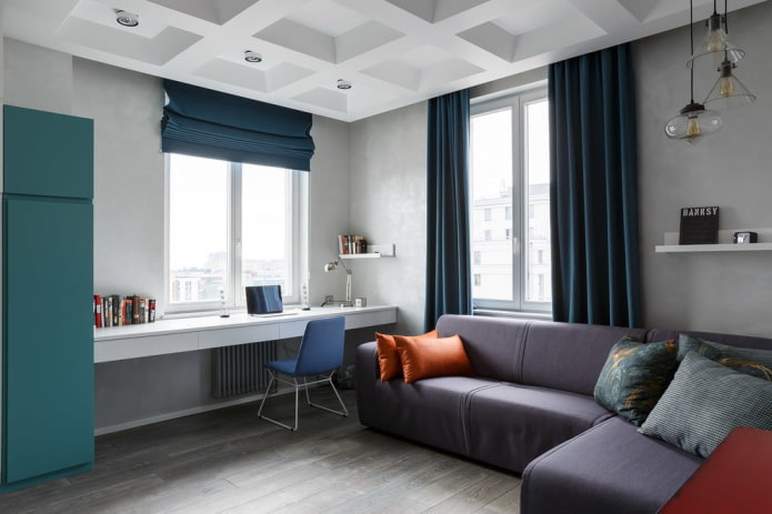 curtains in a modern style