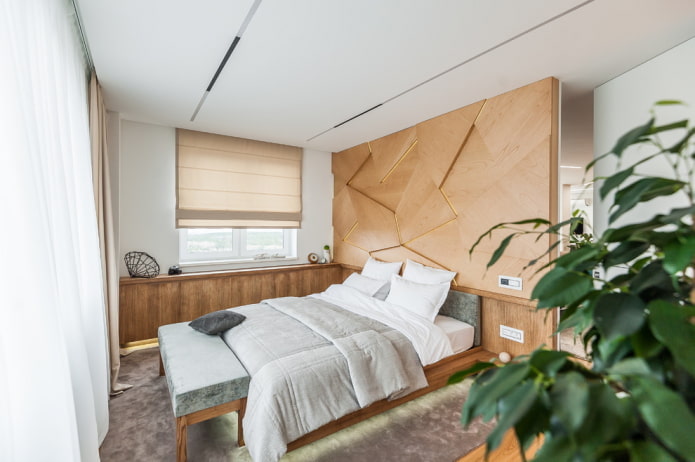 roman curtains in a modern style