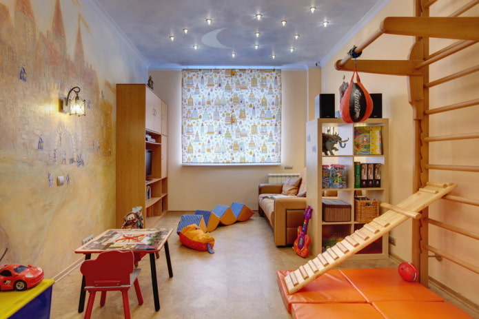 curtains in the children's room