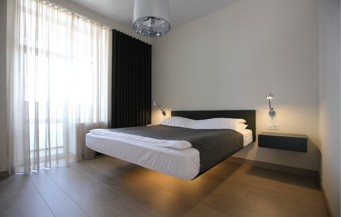curtains in high-tech style