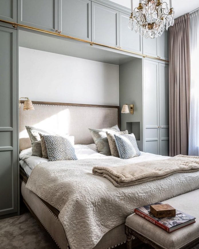 wardrobes around the bed