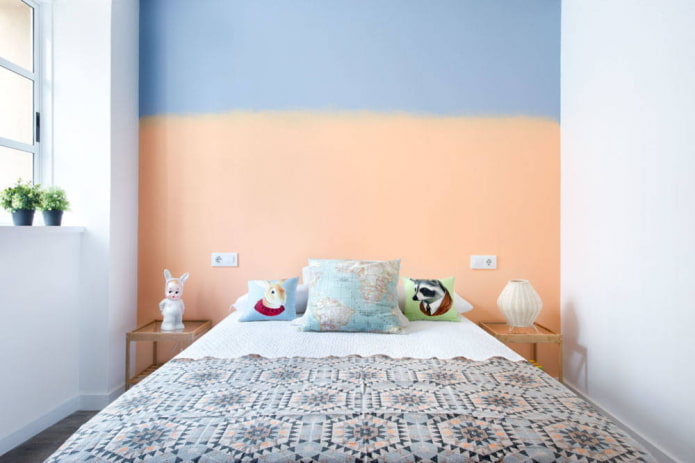 Two-color headboard 