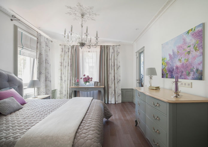 Provence style bedroom interior