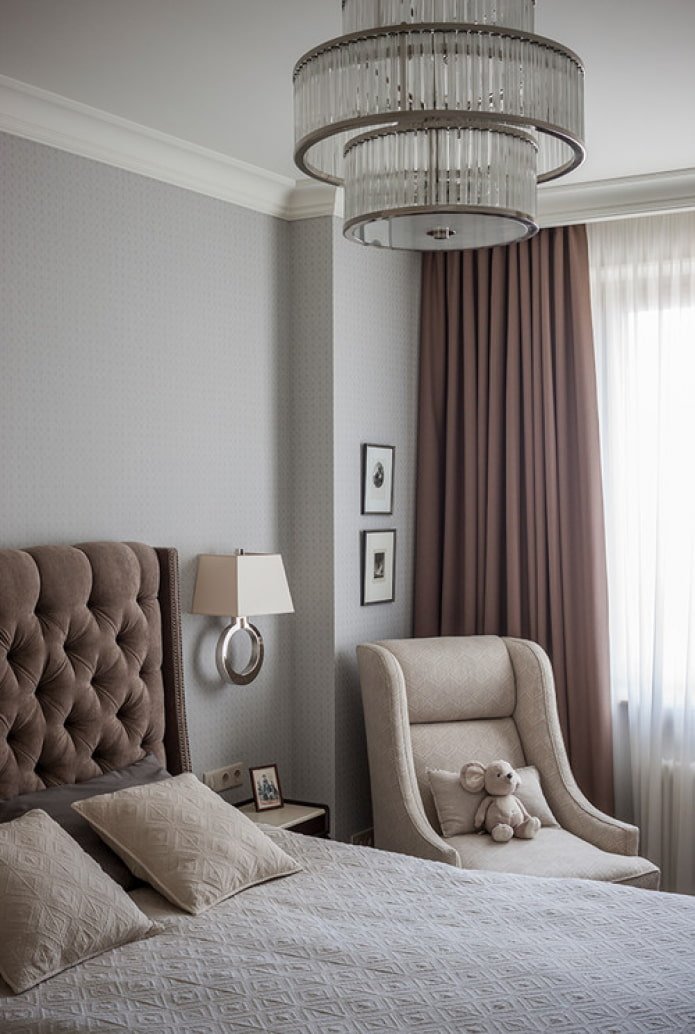 interior in pastel tones