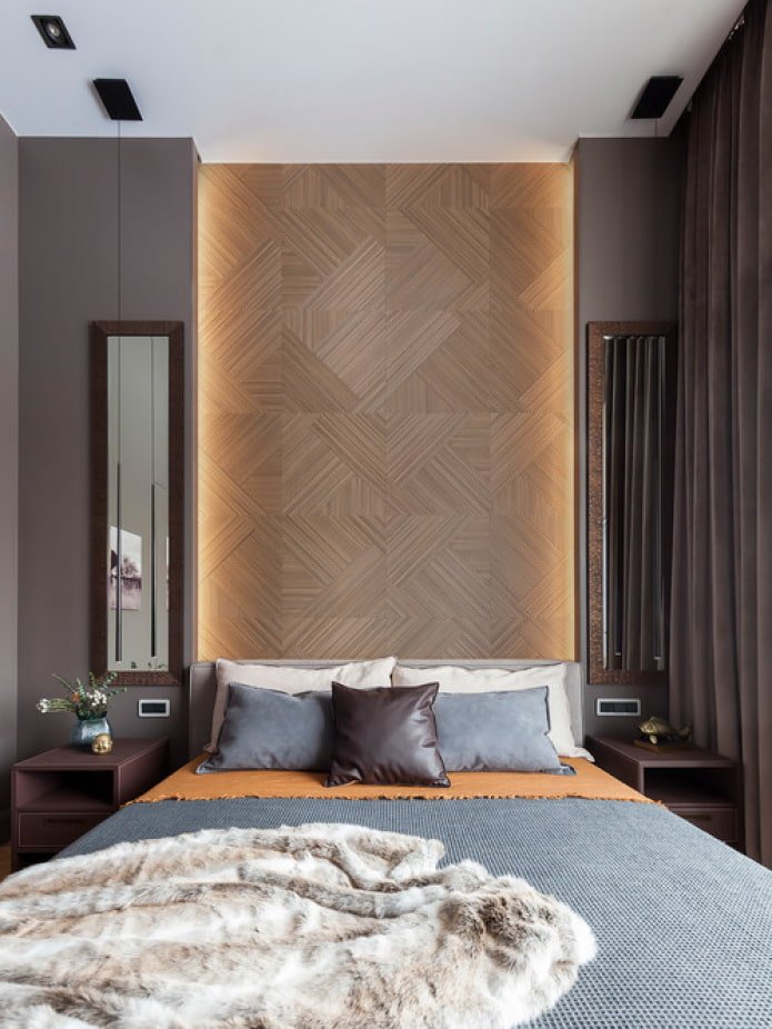 wooden panels headboard