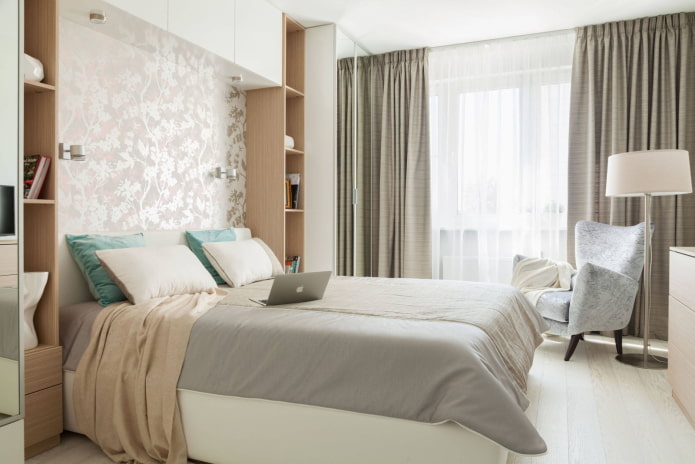 Bedroom in warm tones