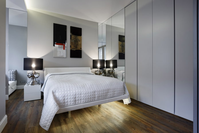 large wardrobe in the bedroom
