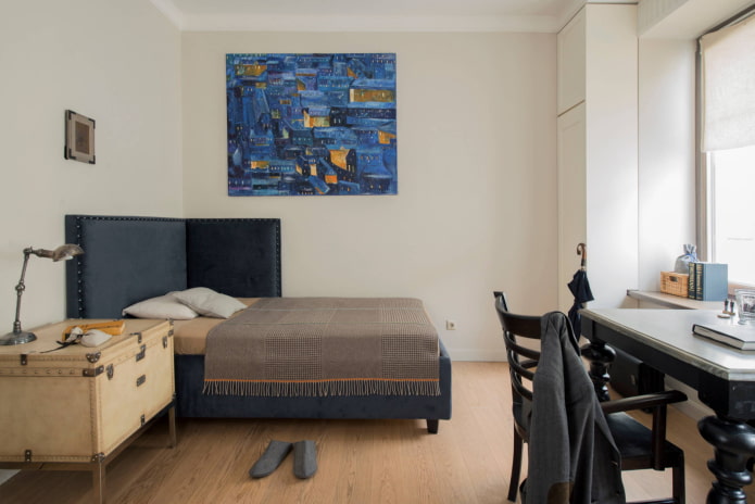 bed in the corner