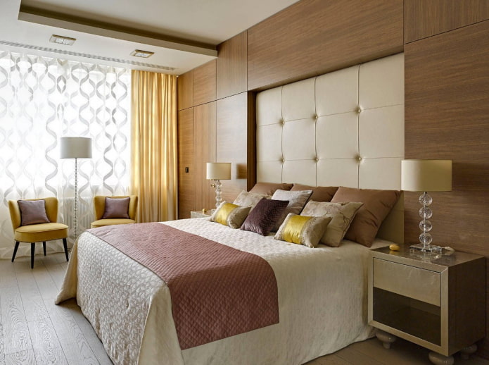 light in a large bedroom