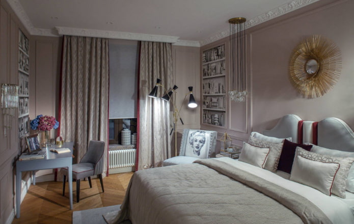 reading area in the room