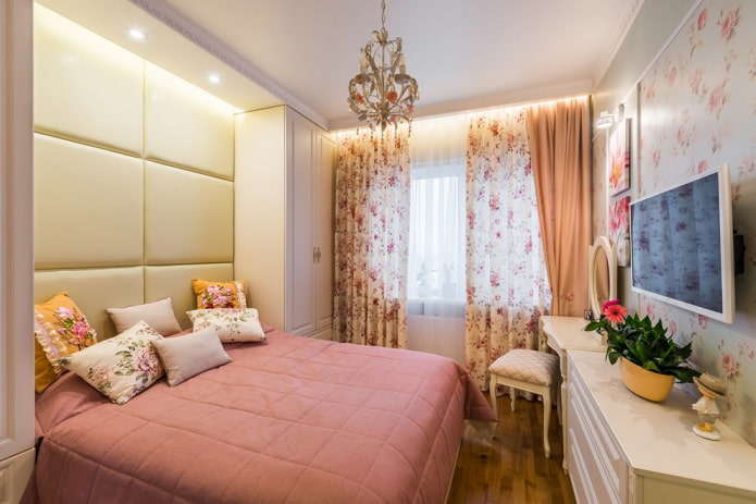 furniture in a 9-square-meter bedroom