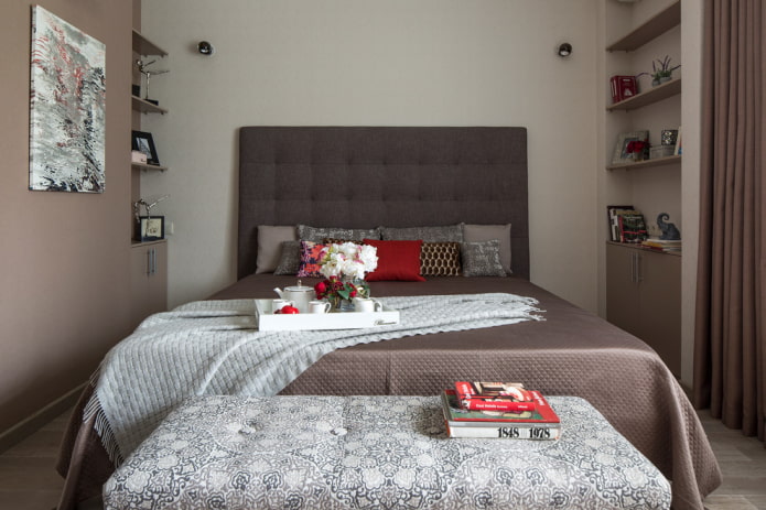 furniture in a 9-square-meter bedroom