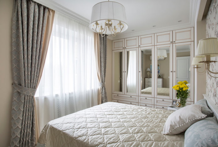 bedroom 9 squares in a classic style