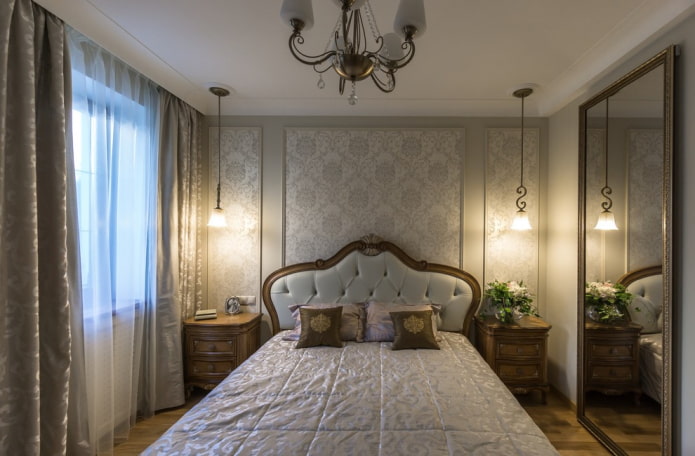 bedroom 9 squares in a classic style