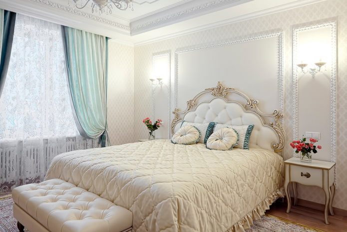 bedroom 9 squares in a classic style