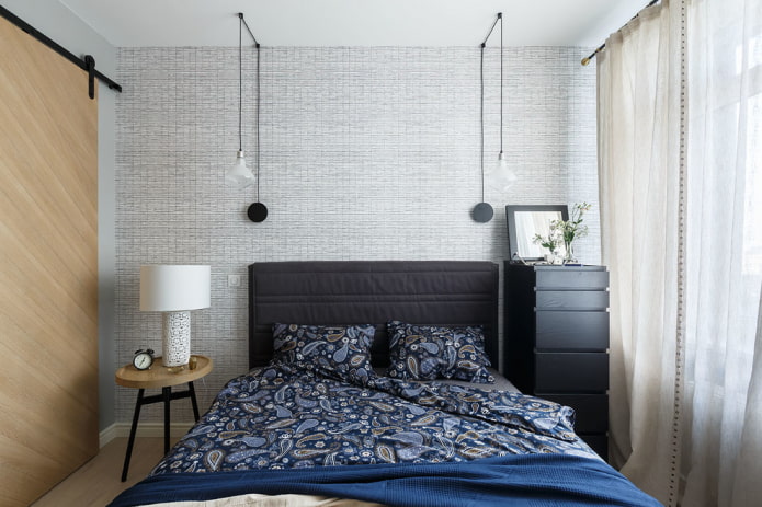 9-square-meter bedroom in a modern style
