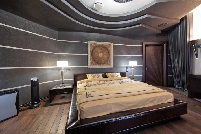 laminate in the bedroom interior