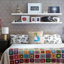 Bedroom design with gray wallpaper: 70 best photos in the interior-1