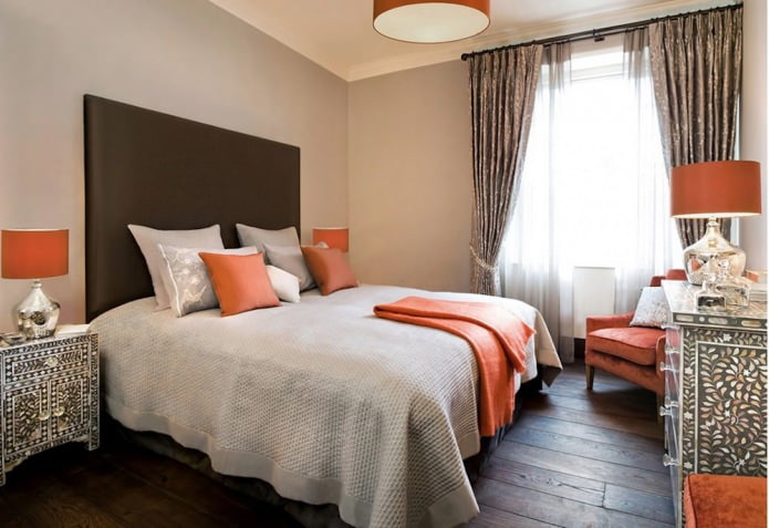 accessories and textiles in orange tones