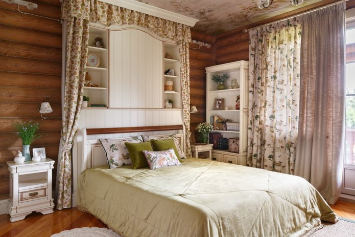 wardrobe above the headboard