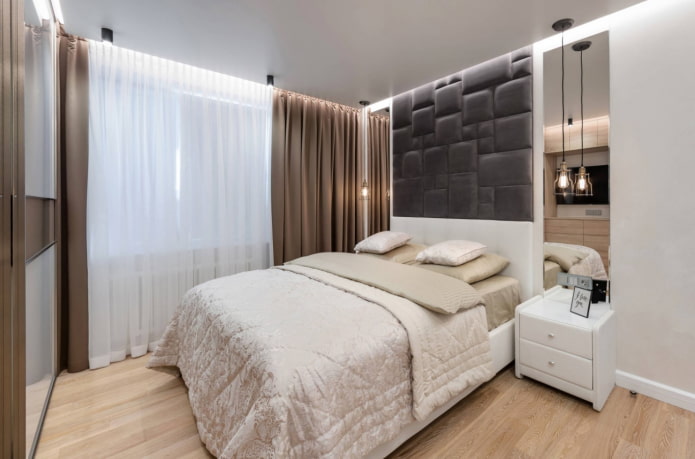 pendants on both sides of the bed