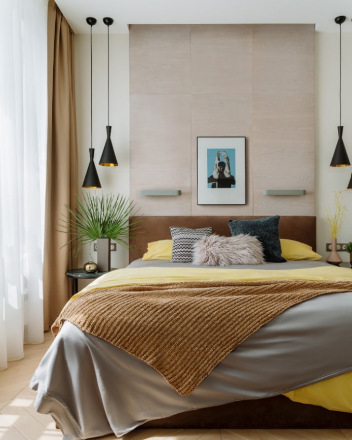 bedroom in neoclassical style
