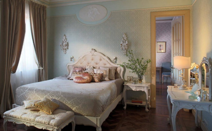 art deco style bedroom