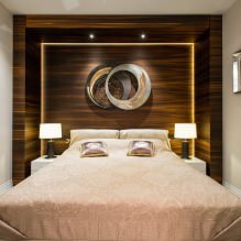 Bedroom wall design: color selection, finishing options, 130 photos in the interior-12