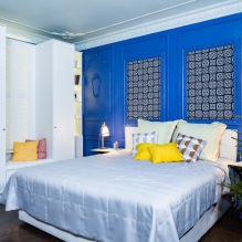 Bedroom wall design: color selection, finishing options, 130 photos in the interior-20