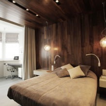 Wall design in the bedroom: color selection, finishing options, 130 photos in the interior-23