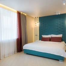 Bedroom wall design: color selection, finishing options, 130 photos in the interior-19