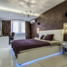 Bedroom wall design: choosing a color, finishing options, 130 photos in the interior-9