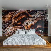 Bedroom wall design: color selection, finishing options, 130 photos in the interior-5