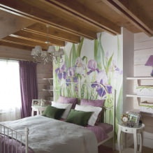Bedroom wall design: color selection, finishing options, 130 photos in the interior-13