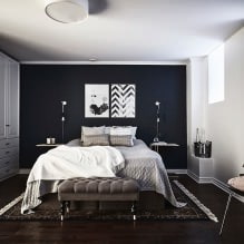 Bedroom wall design: color selection, finishing options, 130 photos in the interior-15