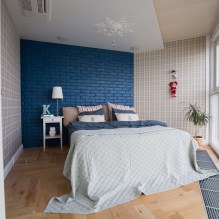 Bedroom wall design: color selection, finishing options, 130 photos in the interior-6