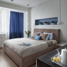 Bedroom wall design: color selection, finishing options, 130 photos in the interior-3