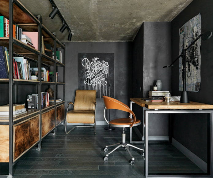 Office in a three-room apartment