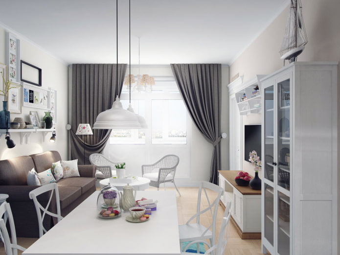 Kitchen-living room recreation area